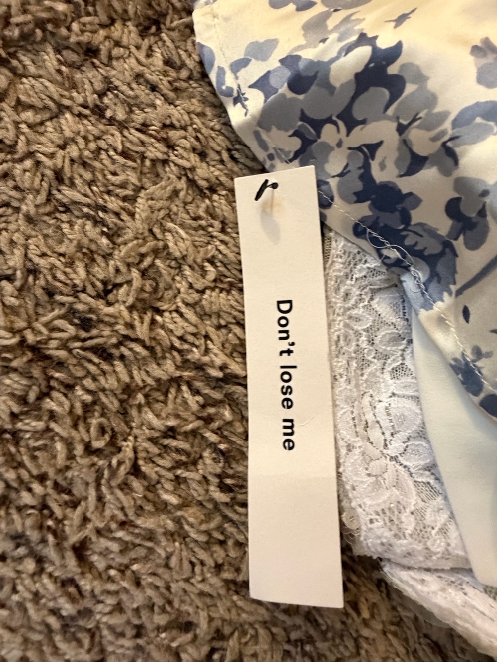 Reformation Cream Maxi Dress with Blue Floral Pattern - Picture 5 of 5